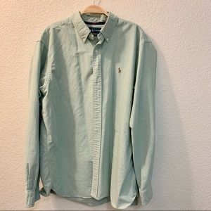 Ralph Lauren Button Down Long Sleeve Shirt, XL.